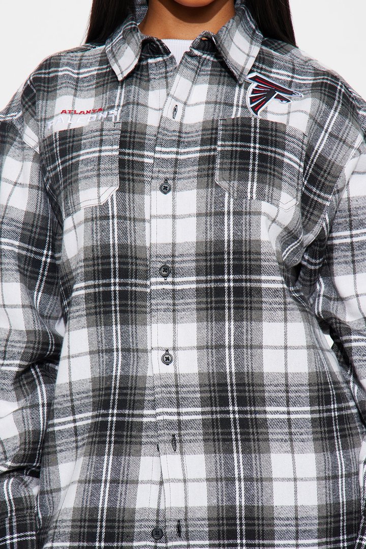 NFL Falcons Plaid Flannel - Black/combo