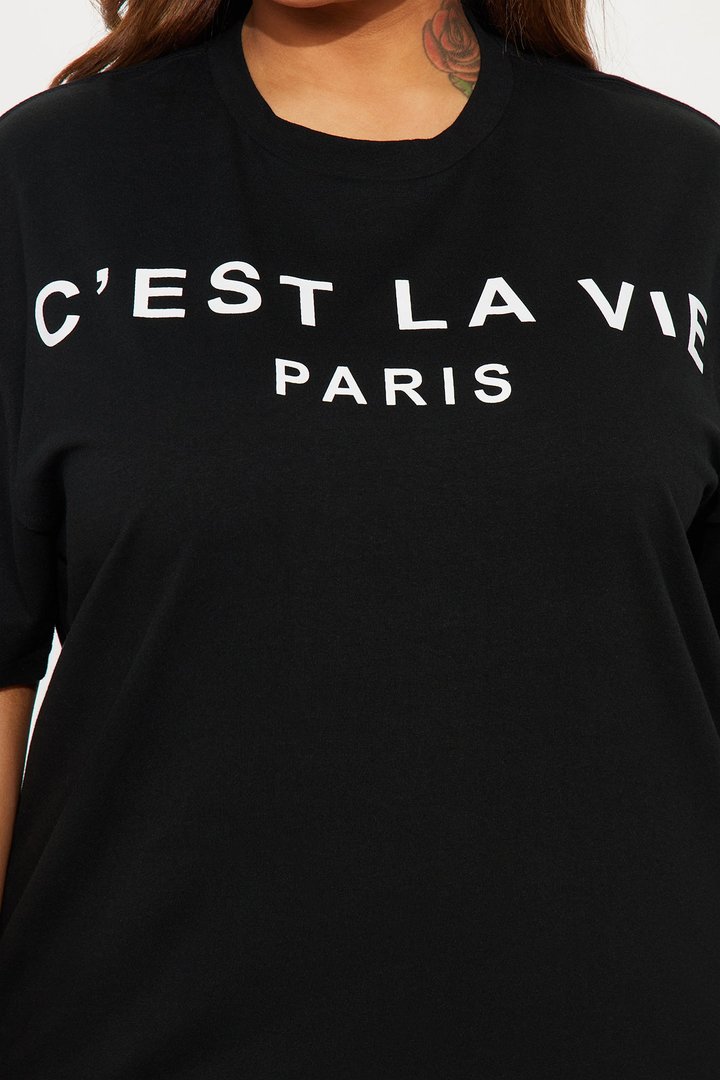 C'est La Vie Legging Set - Black