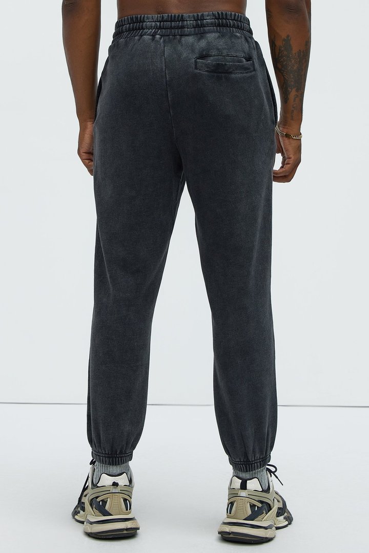 Tayson Heavy Wash Jogger - Black Wash