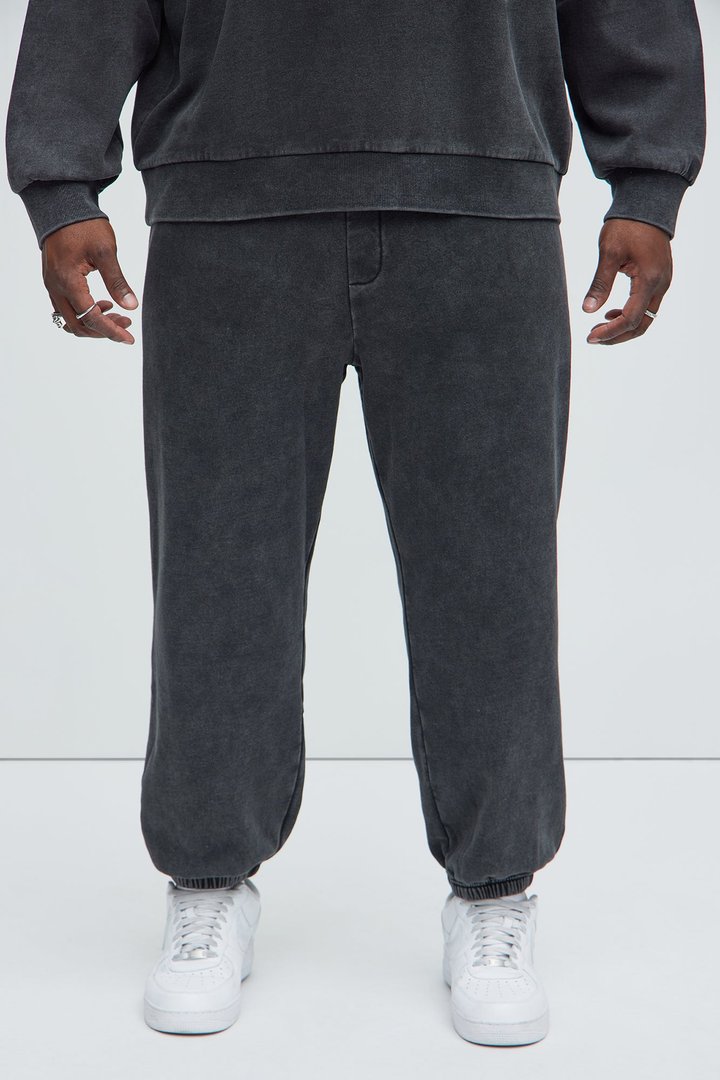 Tayson Heavy Wash Jogger - Black Wash