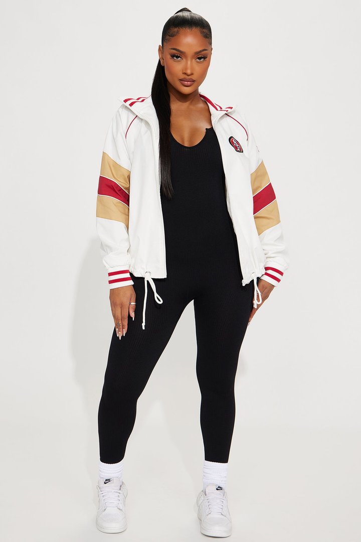 49ers Vintage Windbreaker - White