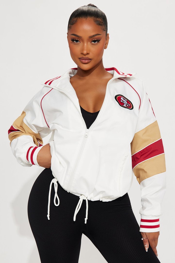 49ers Vintage Windbreaker - White