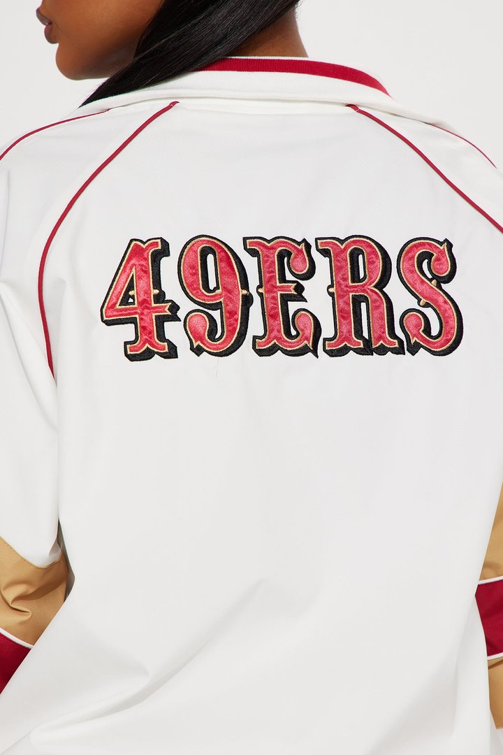 49ers Vintage Windbreaker - White