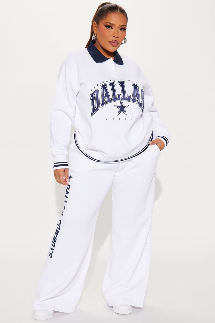 On The Sideline Cowboys Sweatshirt - White