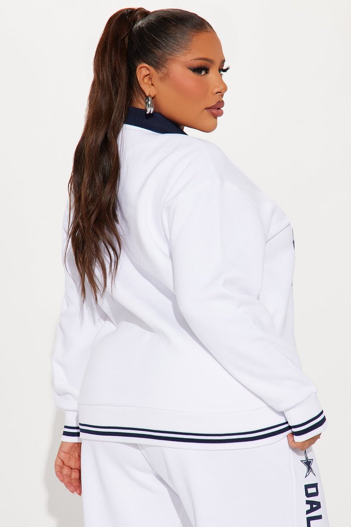 On The Sideline Cowboys Sweatshirt - White