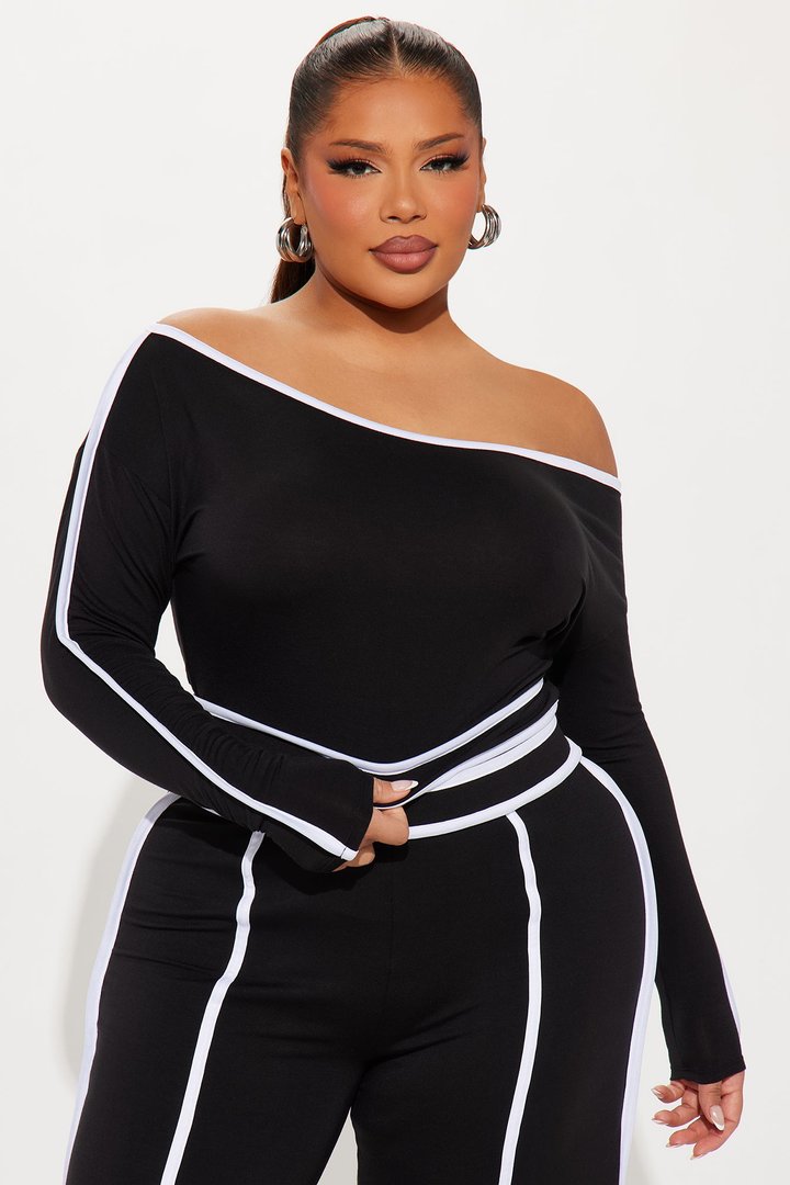 Sporty Moment Pant Set - Black