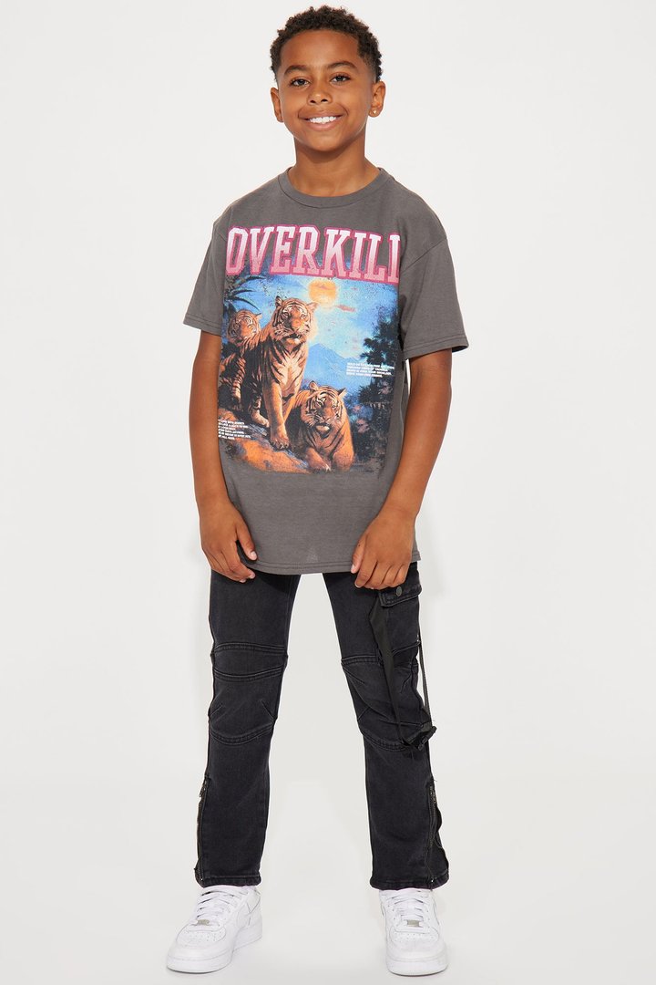 Mini Mini Overkill Short Sleeve Tee - Charcoal