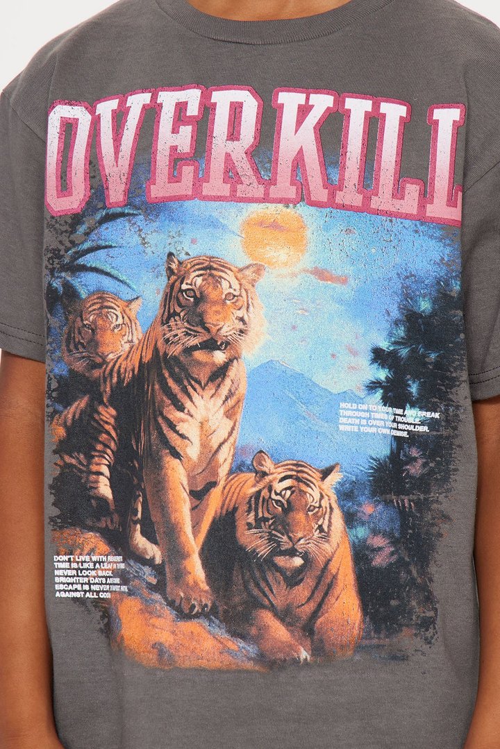 Mini Mini Overkill Short Sleeve Tee - Charcoal