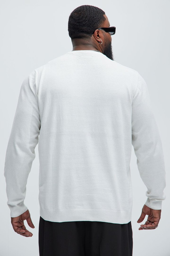 Cozy and Cool Crewneck Sweater - Off White
