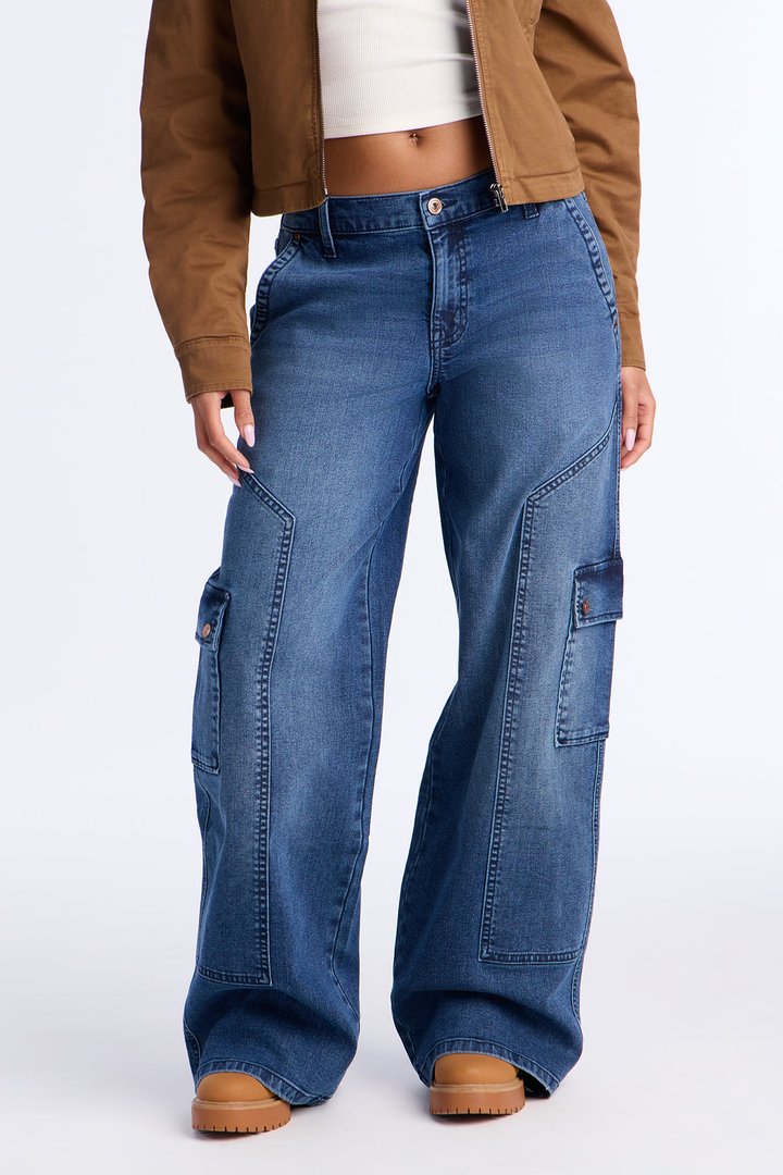 Rush Hour Cargo Jeans - Dark Wash