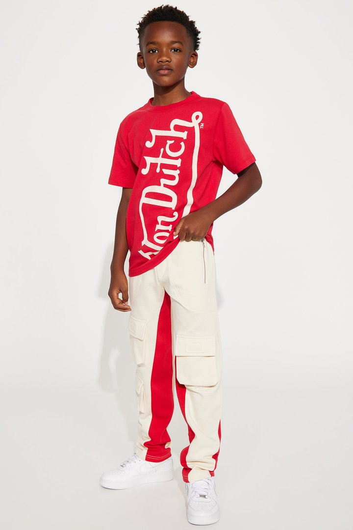 Mini Von Dutch Blasted Short Sleeve Tee - Red
