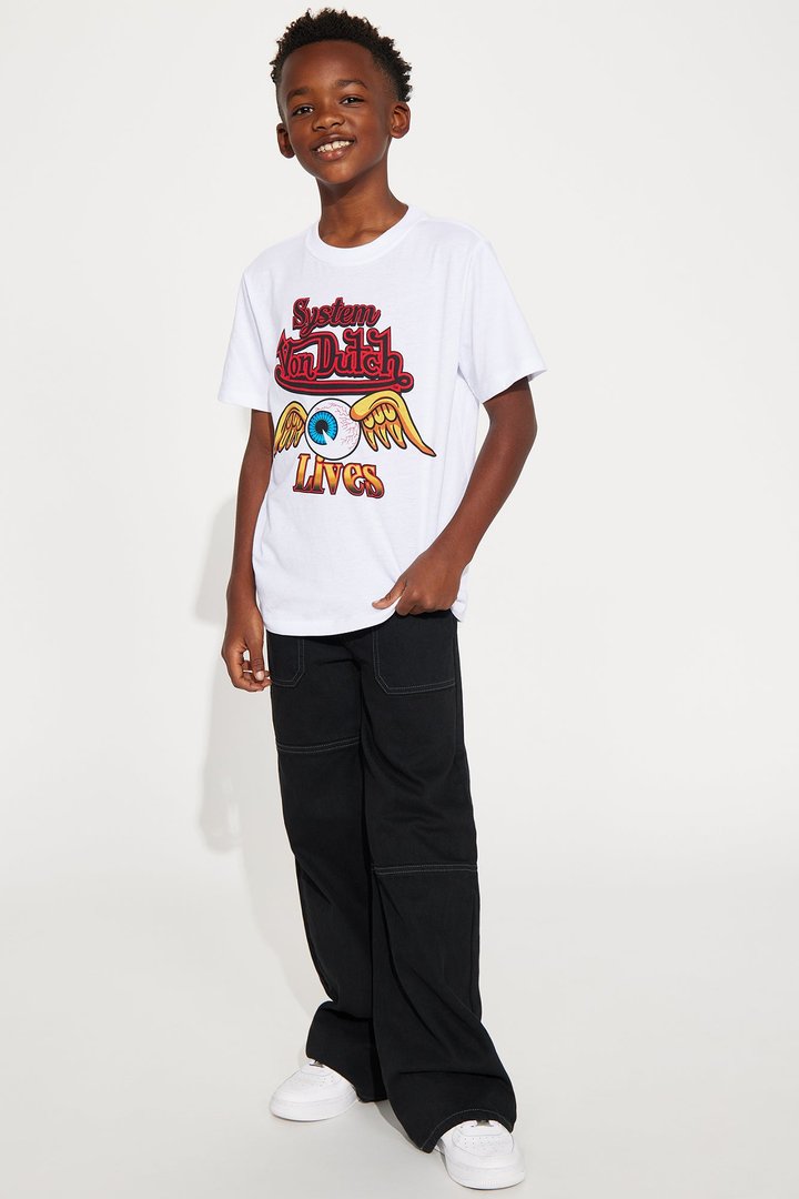 Mini Von Dutch System Lives Short Sleeve Tee - White