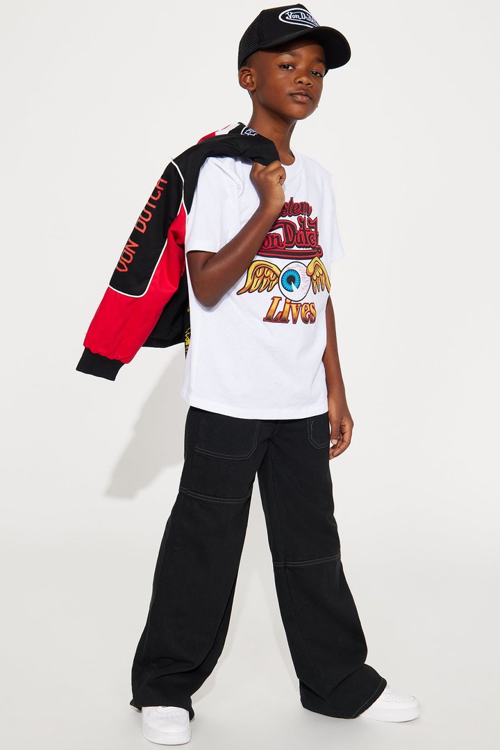Mini Von Dutch System Lives Short Sleeve Tee - White