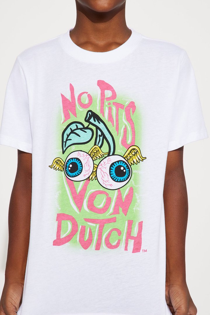 Mini Von Dutch No Pits Short Sleeve Tee - White
