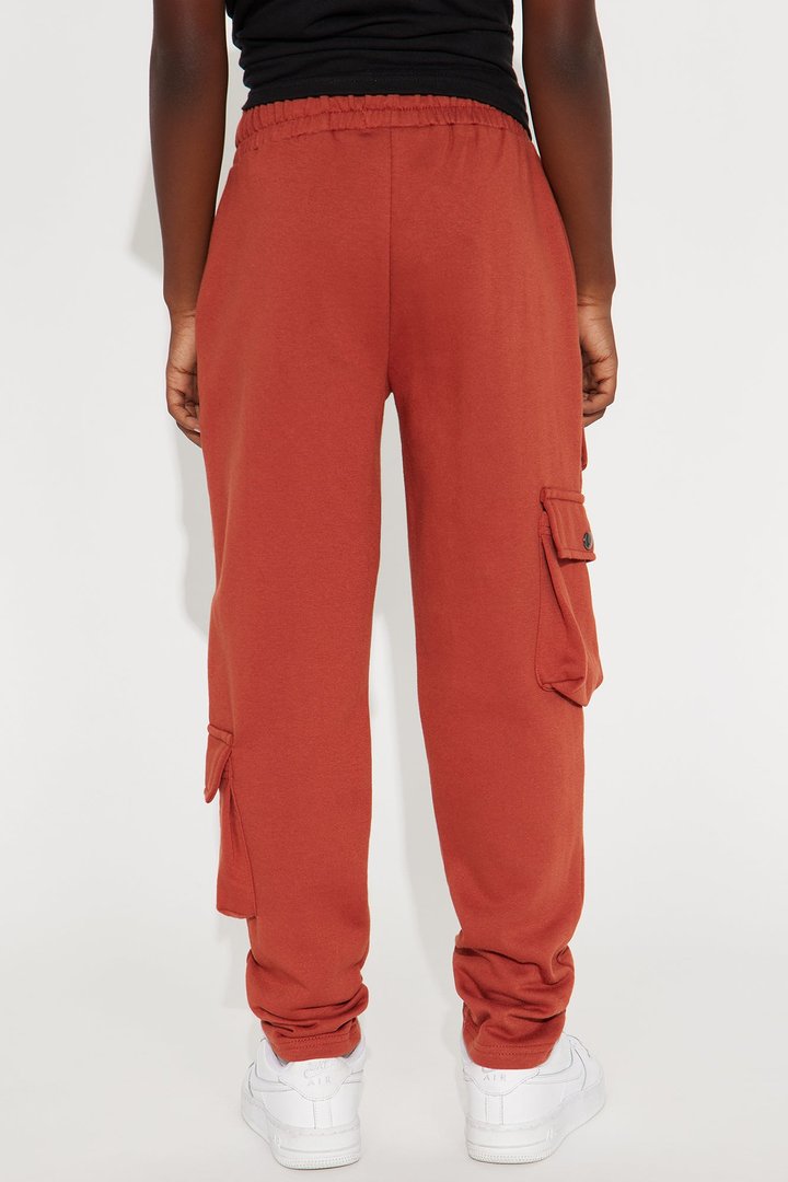 Mini Lavine Fleece Cargo Pant - Terracotta