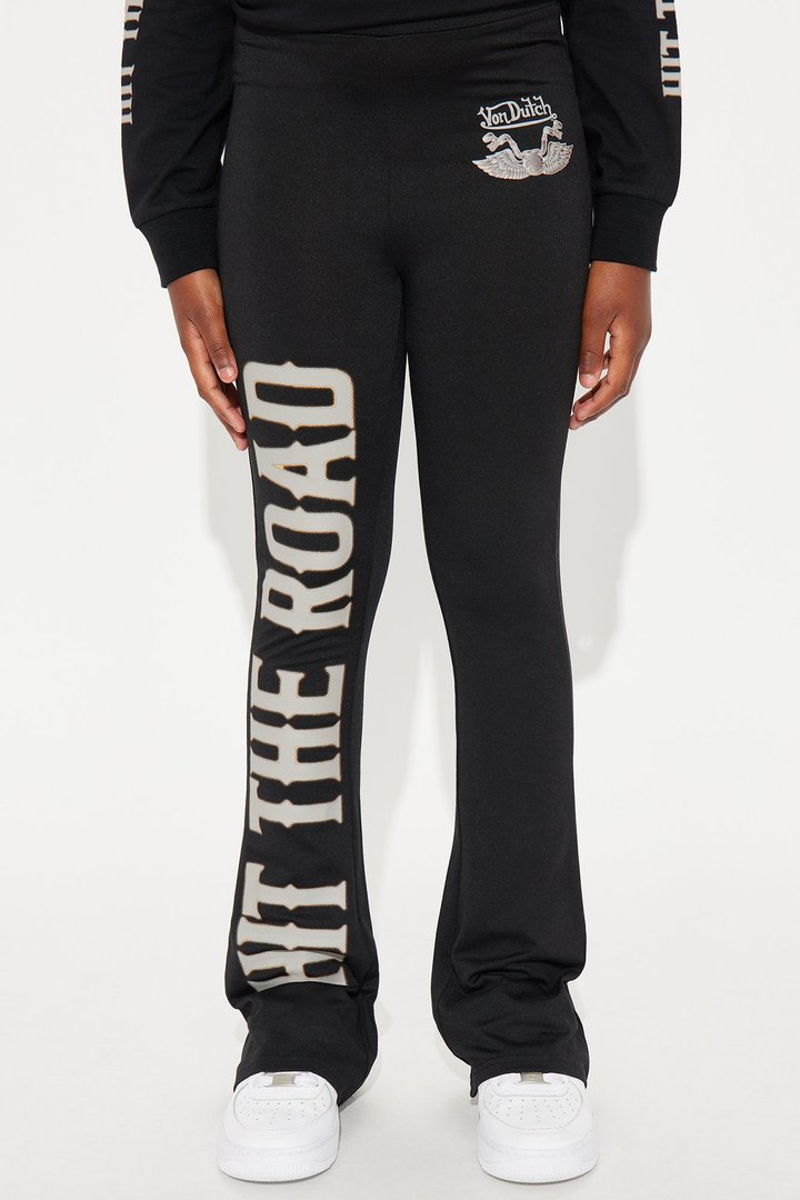 Mini Von Dutch Hit The Road Flare Pant - Black
