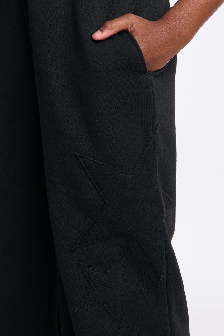 Mini Look At The Stars Jogger Pants - Black
