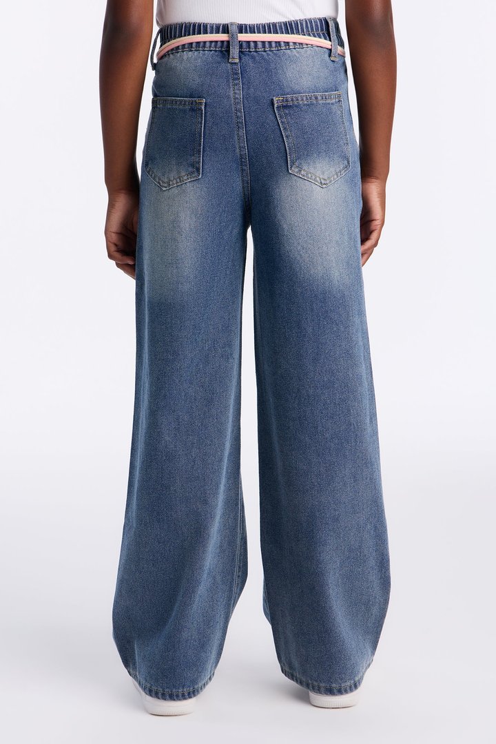 Mini Day After Day Wide Leg Jeans - Medium Wash