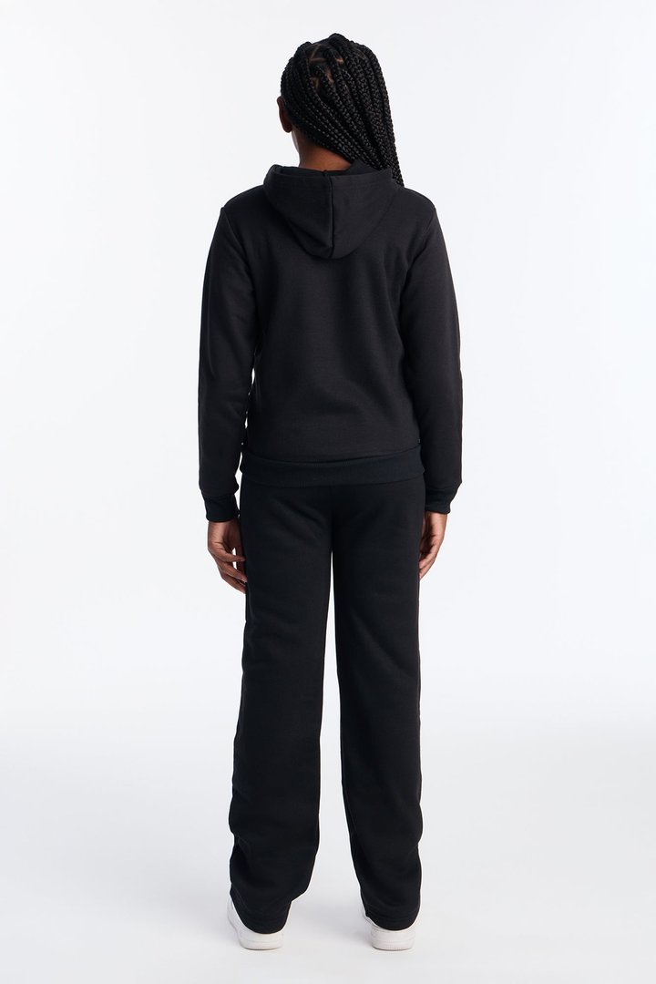 Mini Figure It Out Fleece Pant Set - Black