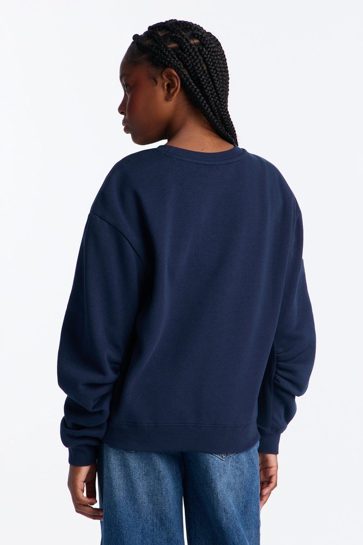 Mini Von Dutch Chill Mode Crew Neck Sweatshirt - Navy