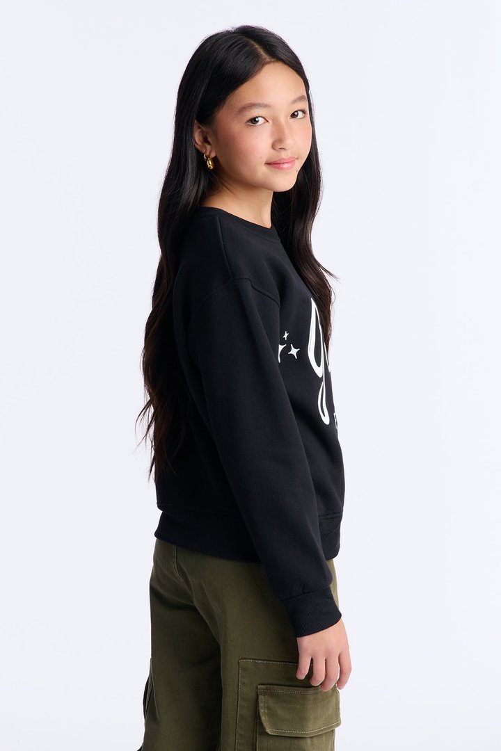 Mini God's Favorite Crew Neck Sweatshirt - Black