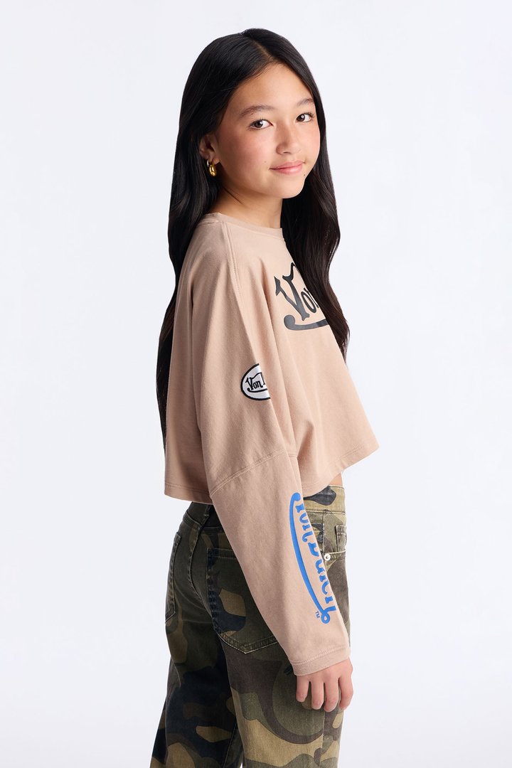 Mini Von Dutch Rebel Washed Top - Brown