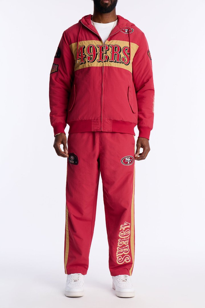 49ers Carbon Wind Straight Pant - Red/combo