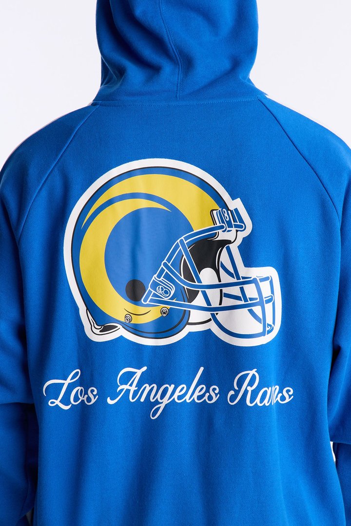 Rams Monster Oversized Zip Up Hoodie - Blue