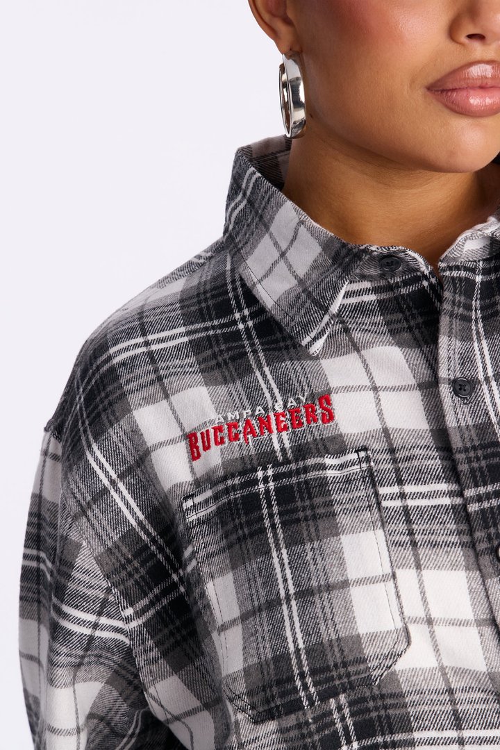 NFL Tampa Bay Buccaneers Plaid Flannel - Black/combo