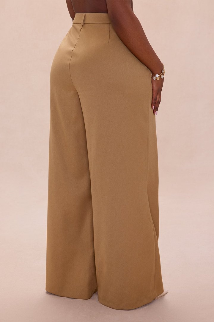Mila Wide Leg Pant - Khaki