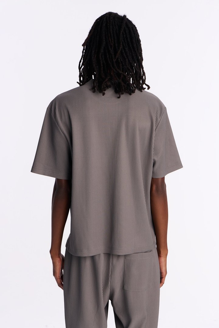 Show Up Relaxed Crewneck Tee - Dark Grey