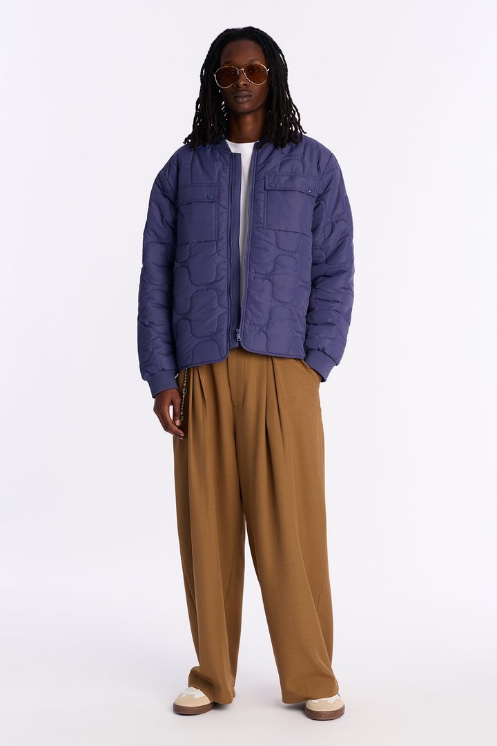 Geo Quilted Jacket - Blue