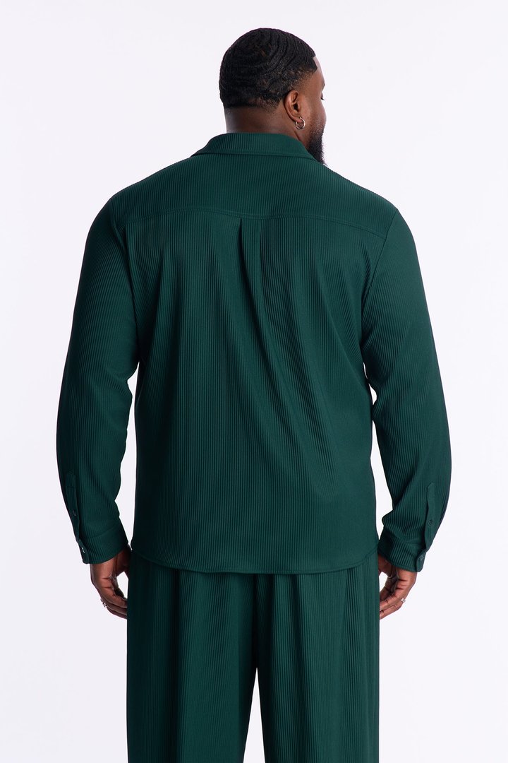 Show Up Long Sleeve Shirt - Hunter Green