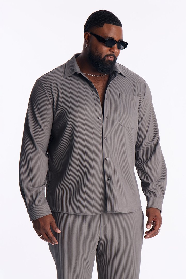 Show Up Long Sleeve Shirt - Dark Grey