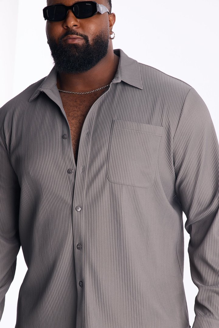 Show Up Long Sleeve Shirt - Dark Grey