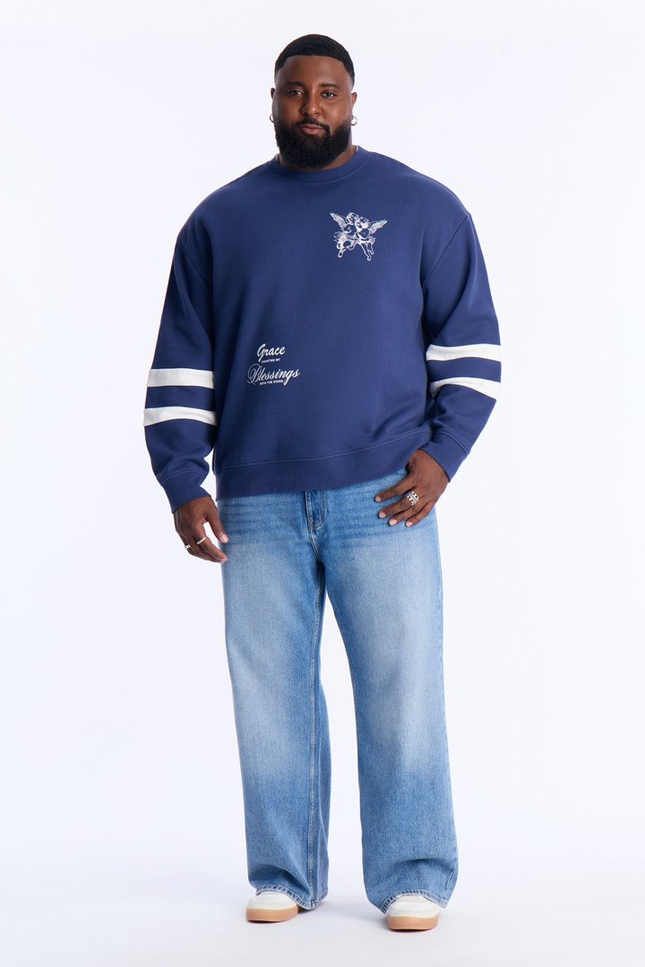 Give Angel Grace Sweatshirt - Navy