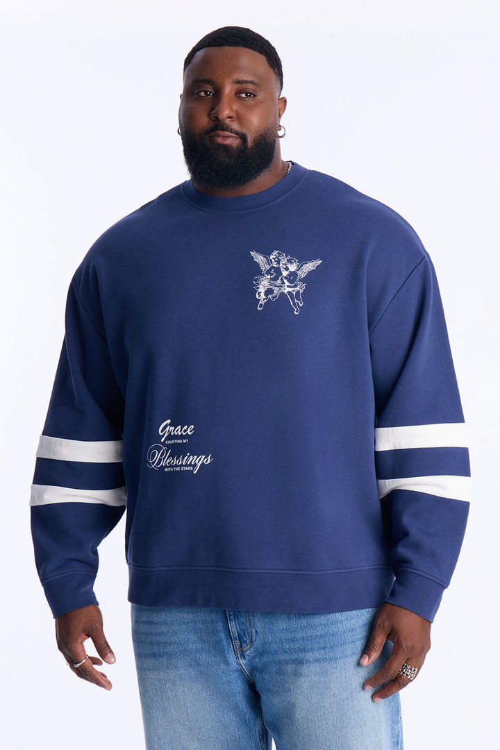 Give Angel Grace Sweatshirt - Navy