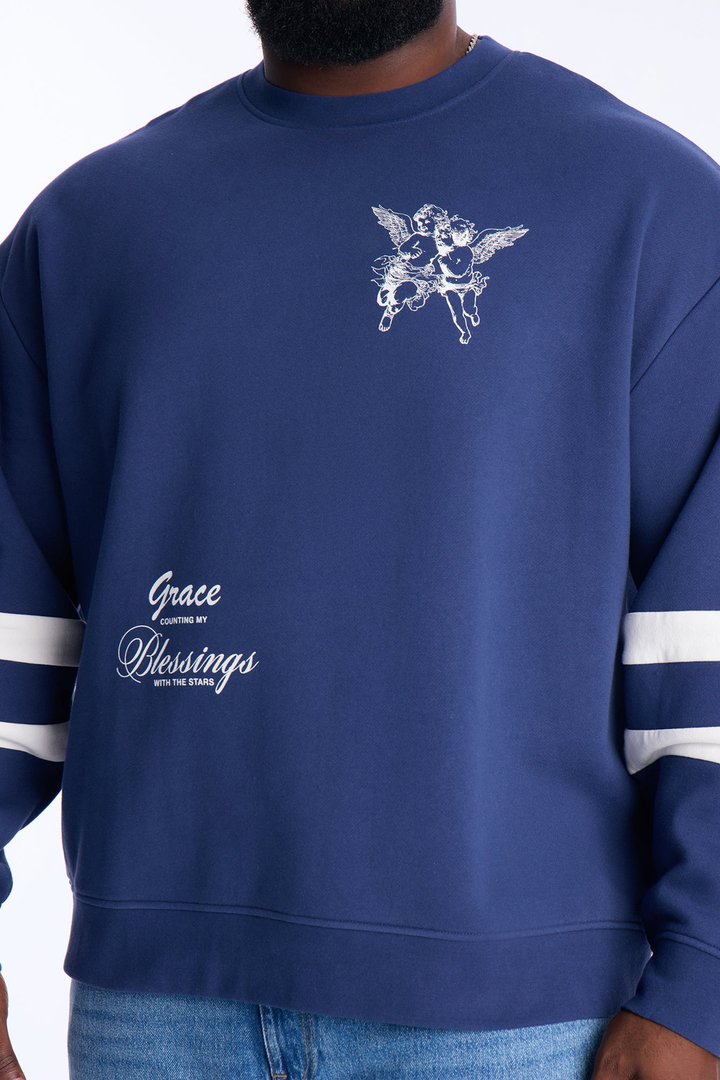 Give Angel Grace Sweatshirt - Navy