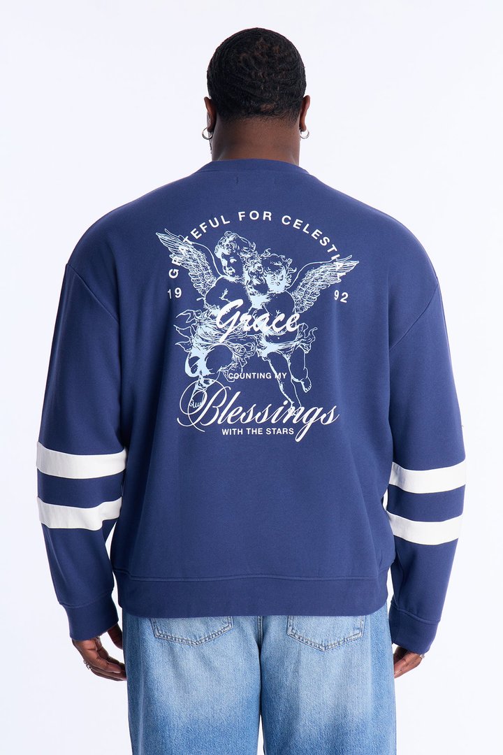 Give Angel Grace Sweatshirt - Navy