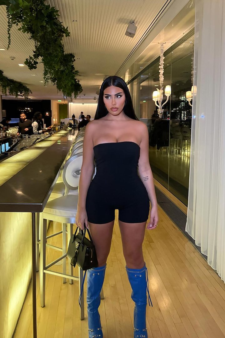 Buenos Aires Snatched Romper - Black