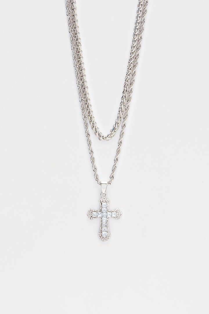 Further Ahead Necklace Set - Silver