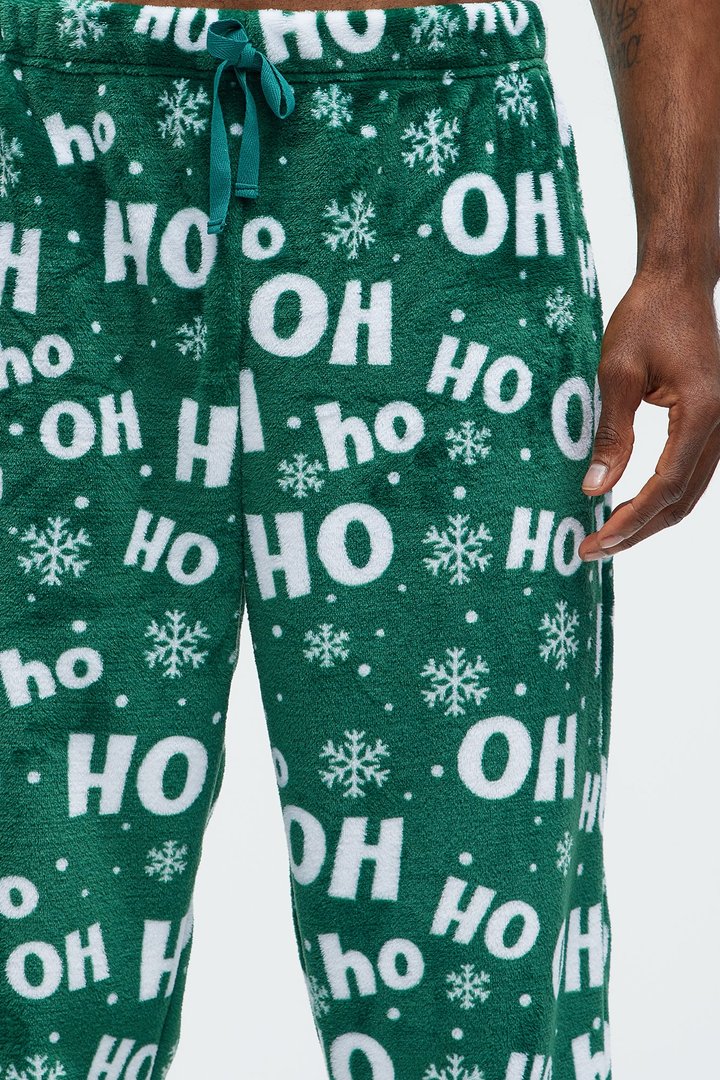 Ho Ho Ho Holiday Lounge Pants - Green