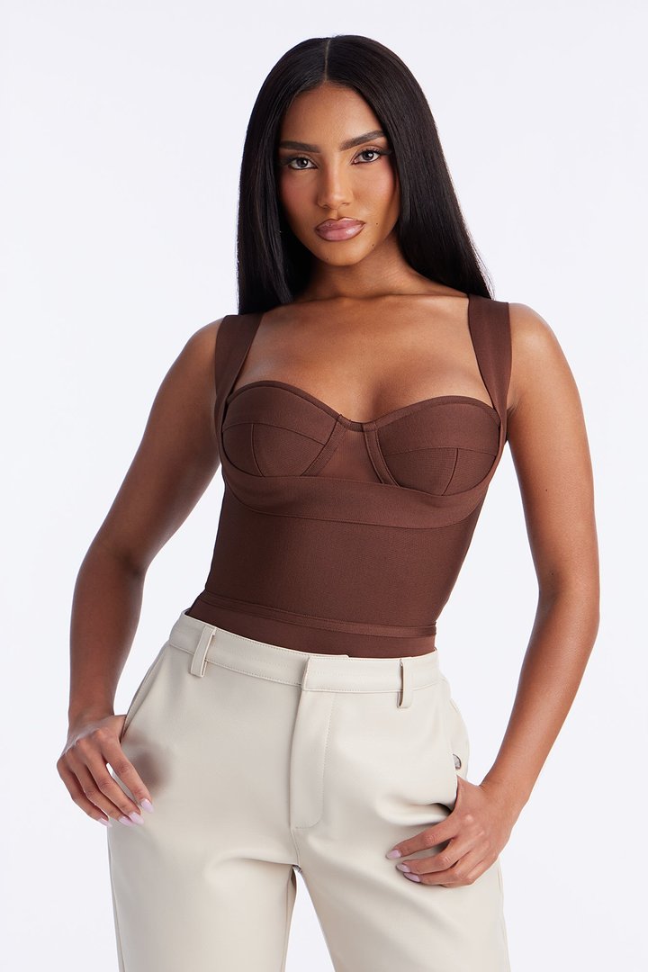 My Revenge Bandage Bodysuit - Chocolate