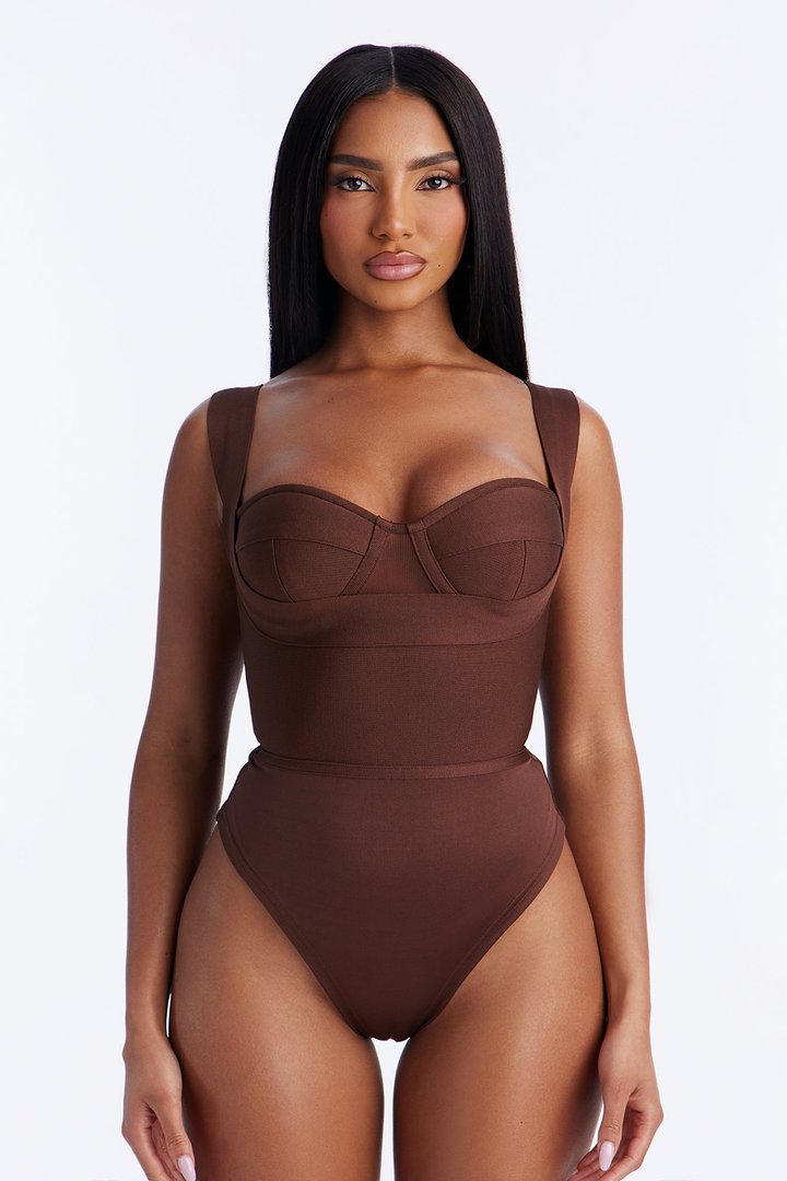 My Revenge Bandage Bodysuit - Chocolate