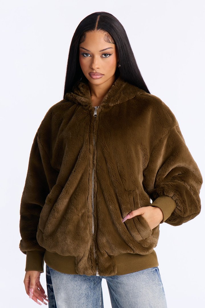 Kimmy Reversible Bomber Jacket - Olive