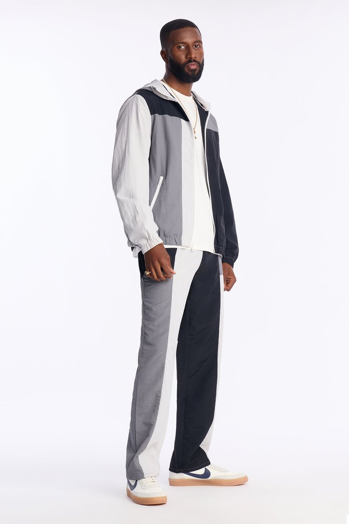 Straight Axel Color Block E-Waist Pant - Black/combo