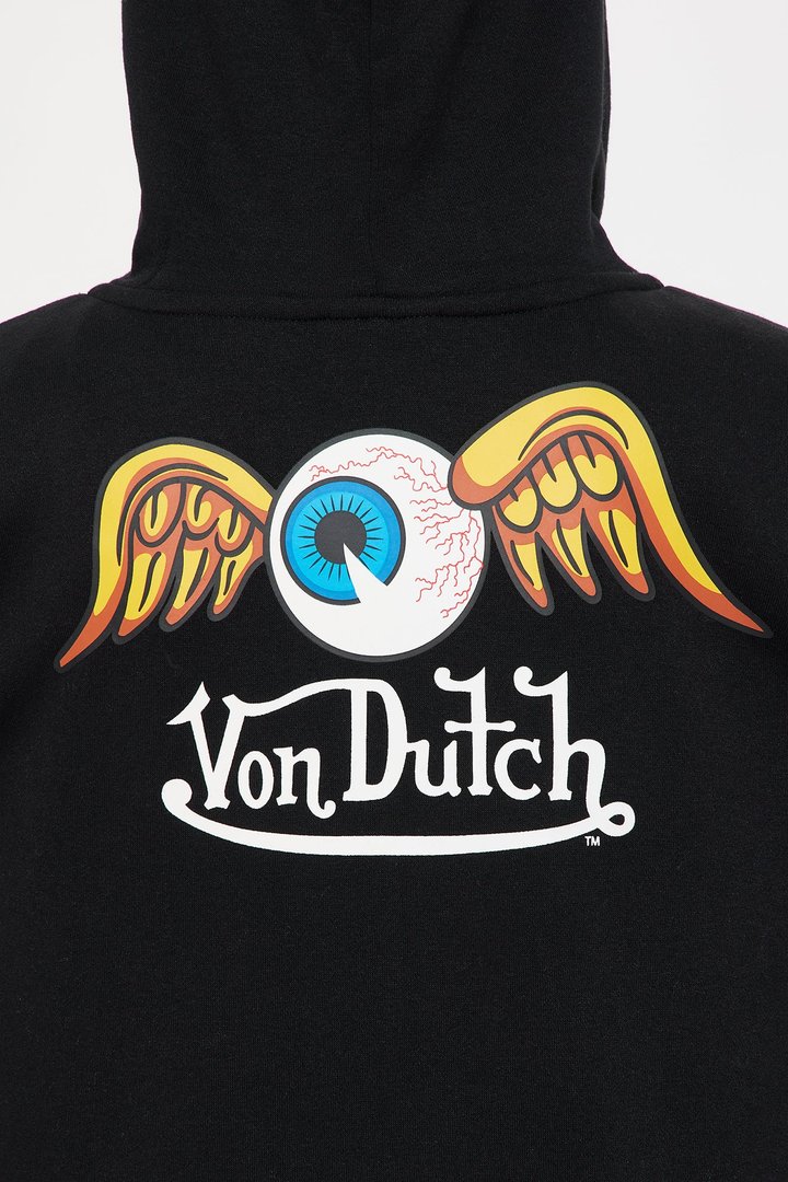 Mini Von Dutch Gold Wings Hoodie - Black