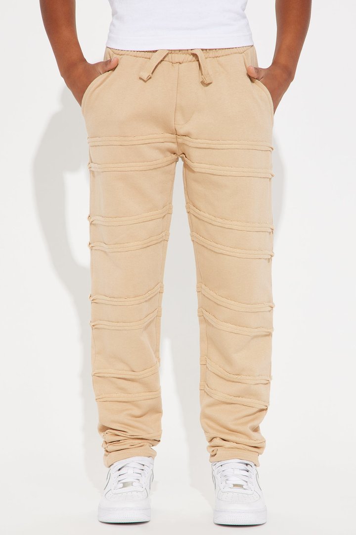 Mini Relax With You Fleece Straight Leg Pant - Khaki