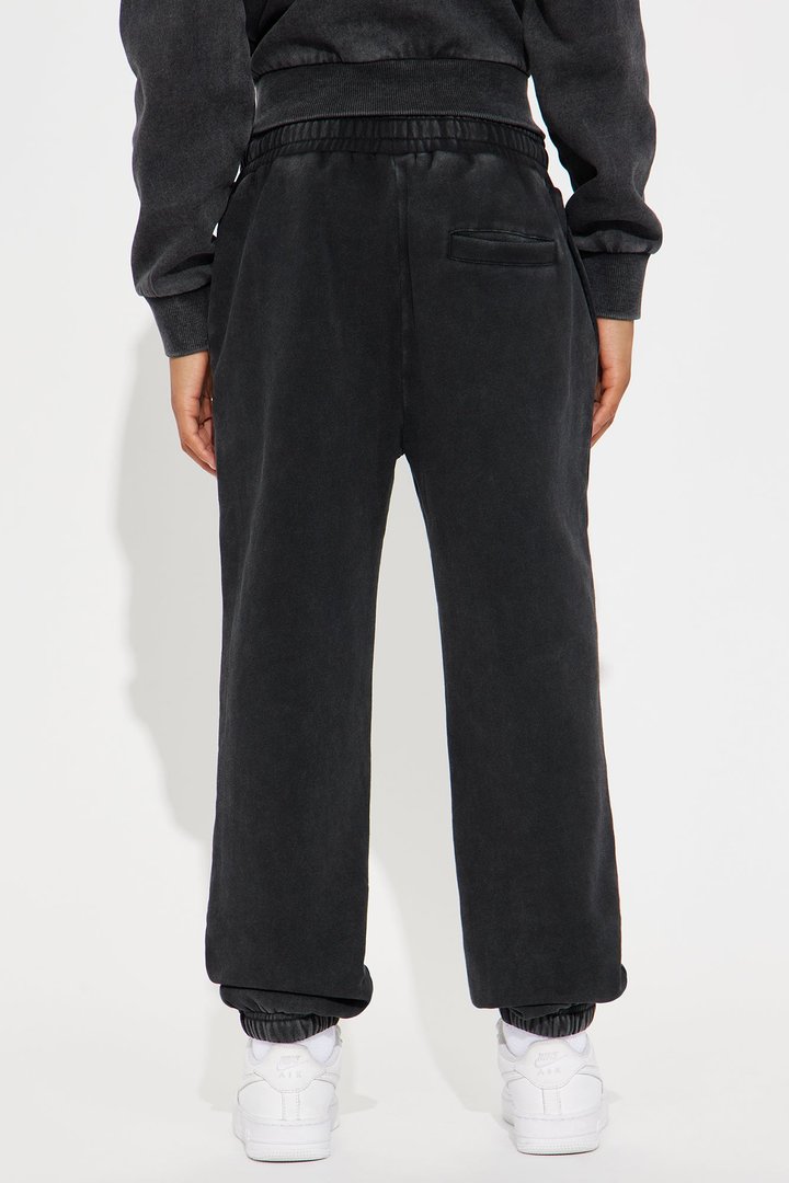 Mini Tyson Heavy Wash Jogger - Black Wash