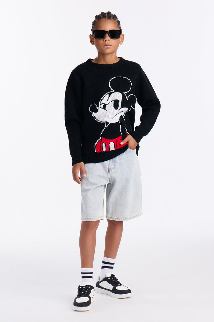 Mini Disney Mickey Chill Mode Sweater - Black